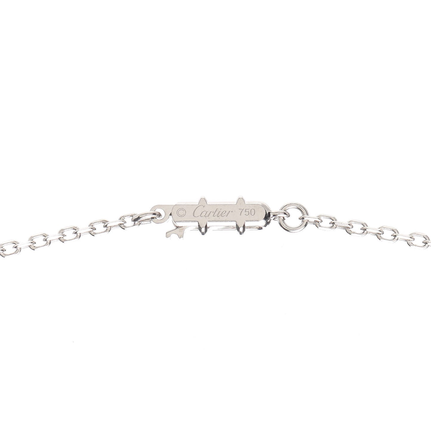 18K White Gold Diamond Large Hearts and Symbols Pendant Necklace