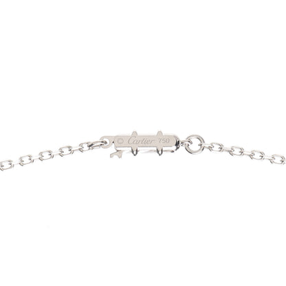 Cartier 18K White Gold Diamond Large Hearts and Symbols Pendant Necklace 4 of 6