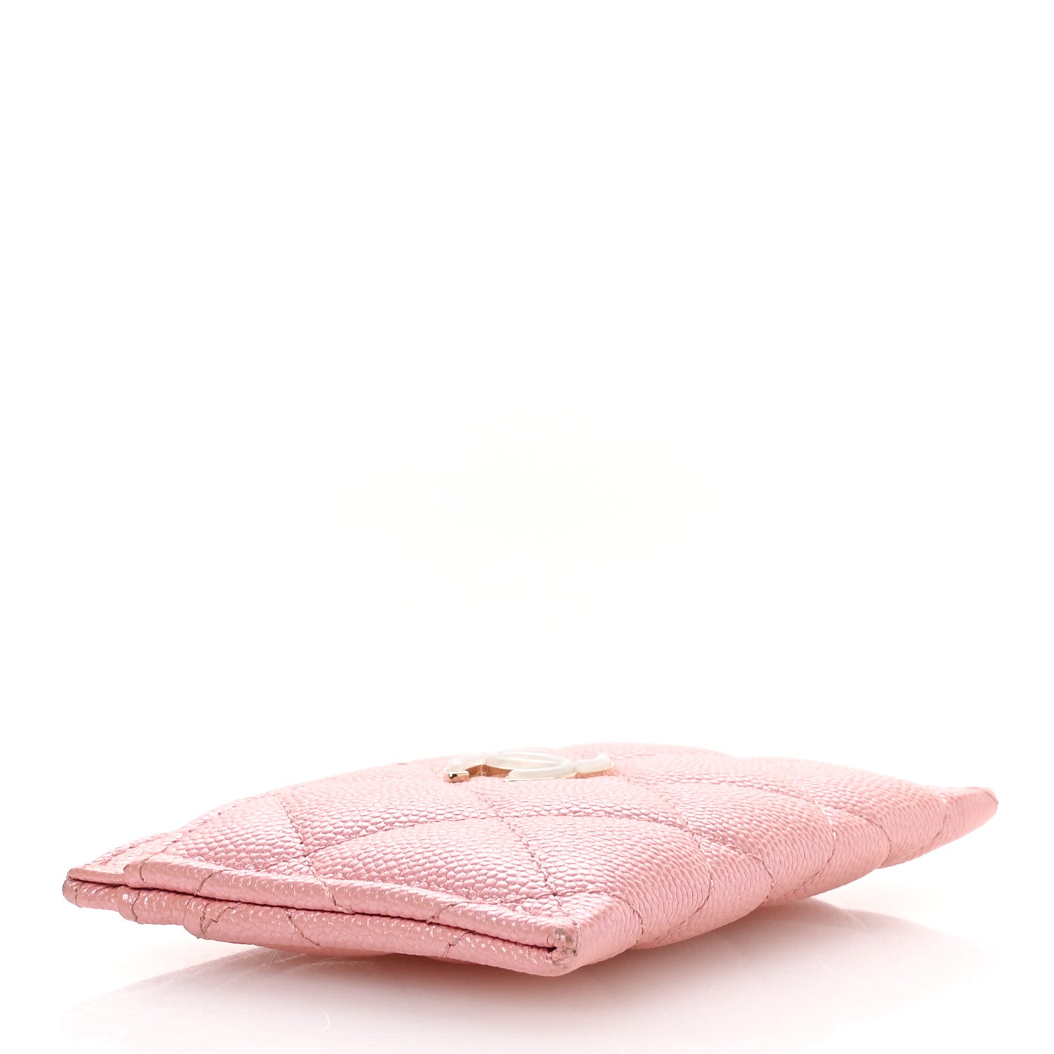 Chanel Iridescent Caviar Quilted Card Holder Rose Pink 4 of 9