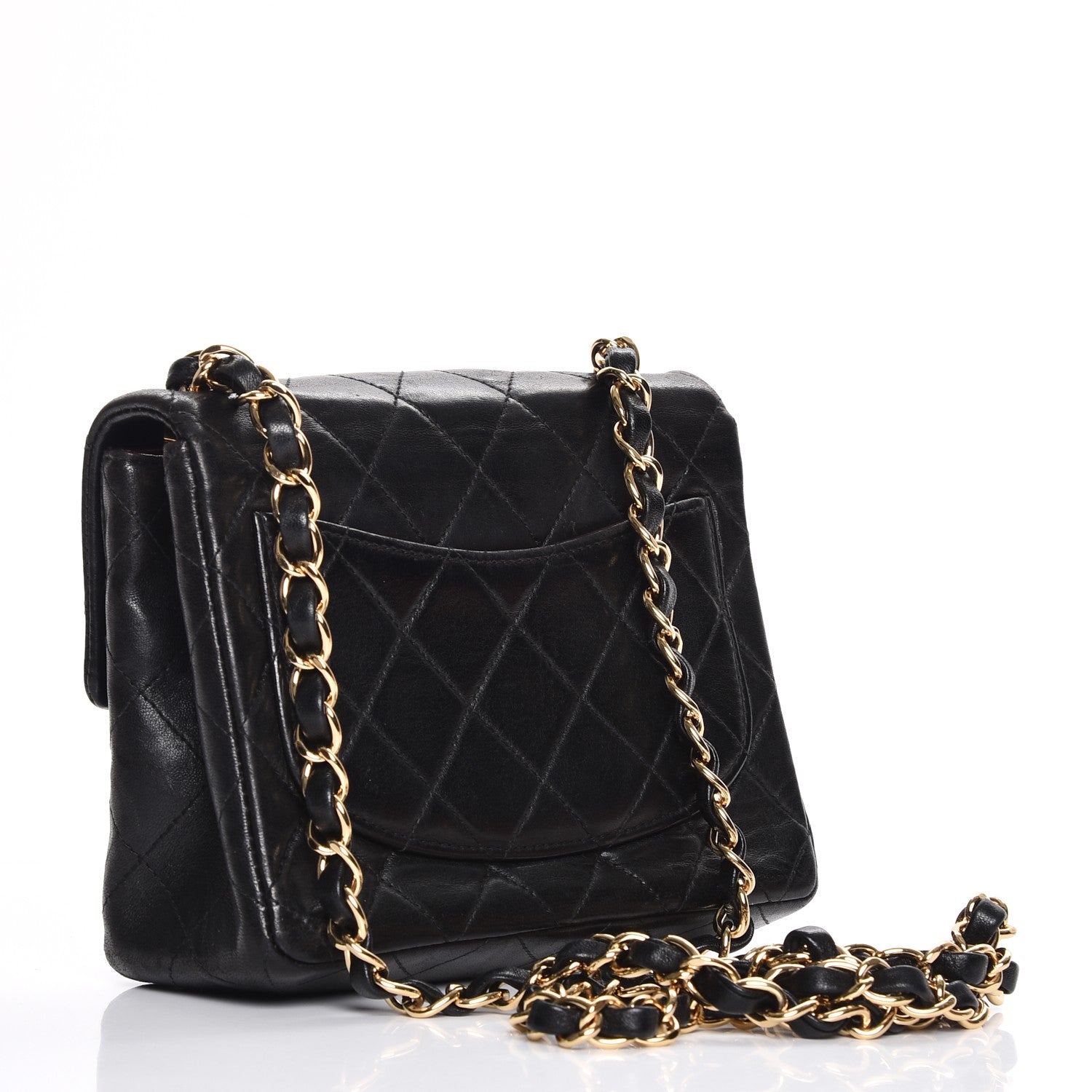 Chanel Lambskin Quilted Mini Square Flap Black 3 of 13