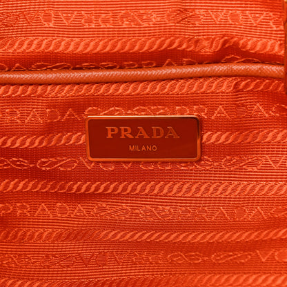 Prada Tessuto Nylon Saffiano Tote Papaya 7 of 17