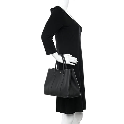 Hermes Epsom Garden Party 30 TPM Black 2 of 12