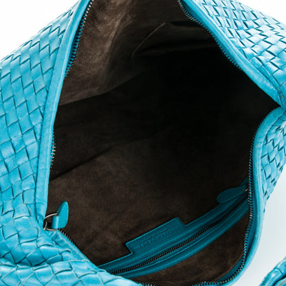 Bottega Veneta Nappa Intrecciato Large Veneta Hobo Turquoise 5 of 6