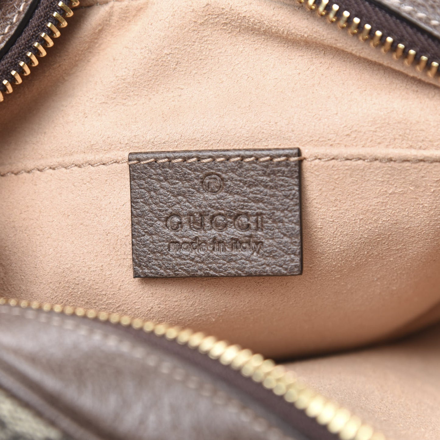 GG Supreme Monogram Web Mini Ophidia Shoulder Bag Brown