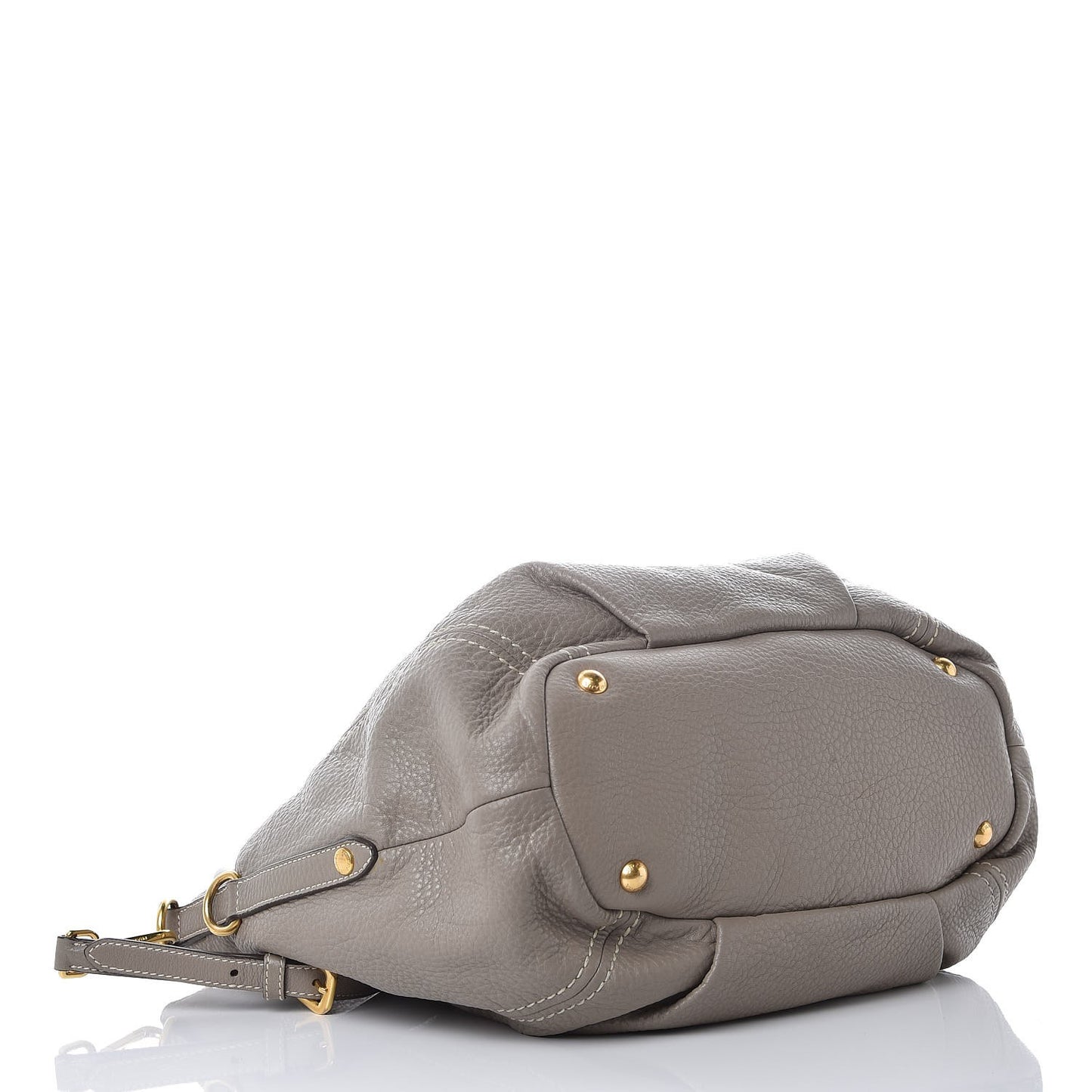 Vitello Daino Shoulder Bag Argilla