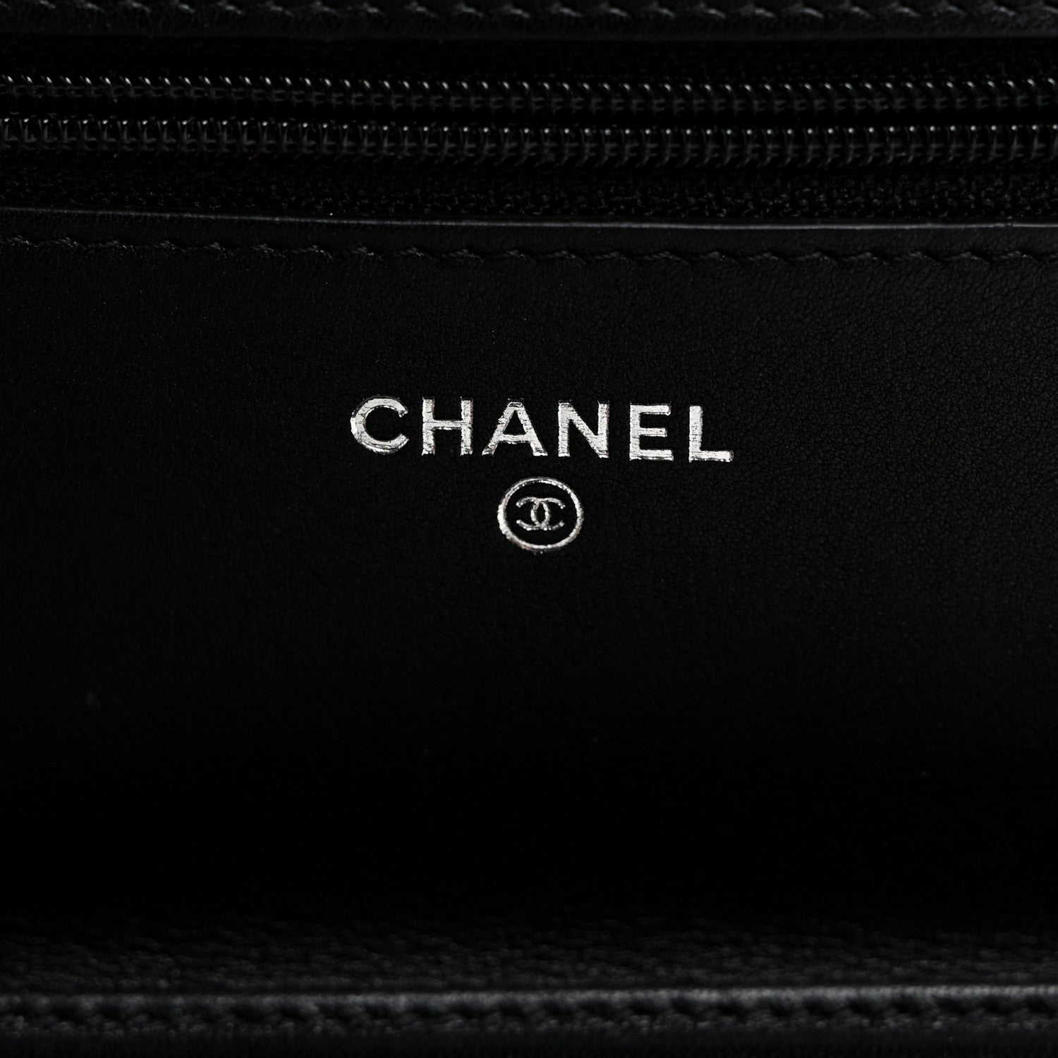 Chanel Caviar Timeless CC Wallet On Chain WOC Black 6 of 10