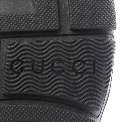 Gucci Mesh Fabric Tinsel Sport Sandals 36.5 Black Silver Green 7 of 8