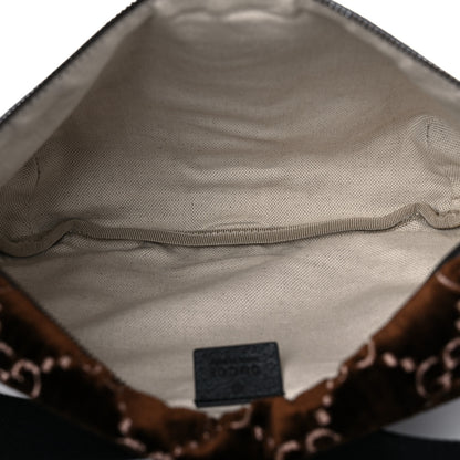 Gucci GG Monogram Velvet Belt Bag Brown 5 of 10