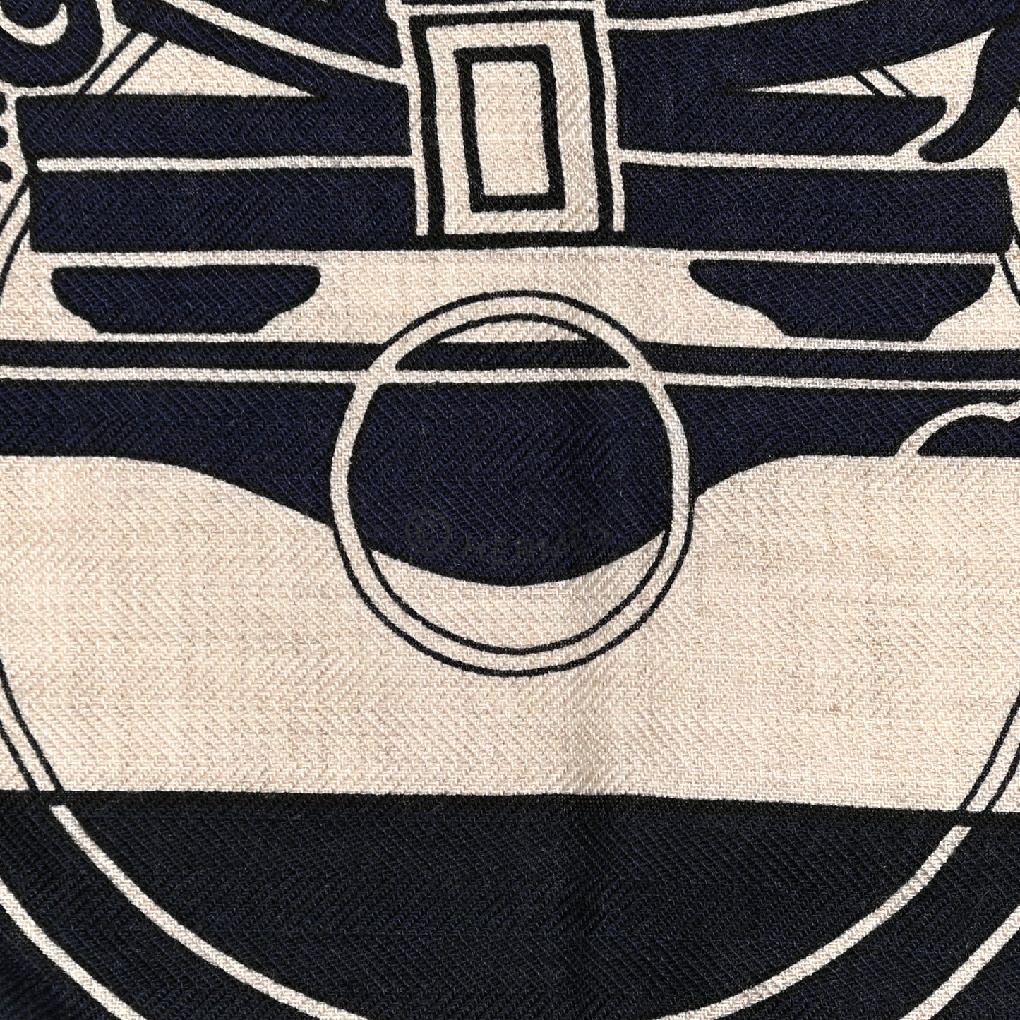 Cashmere Silk Ex-Libris Giant Triangle Scarf Natural Black Gold
