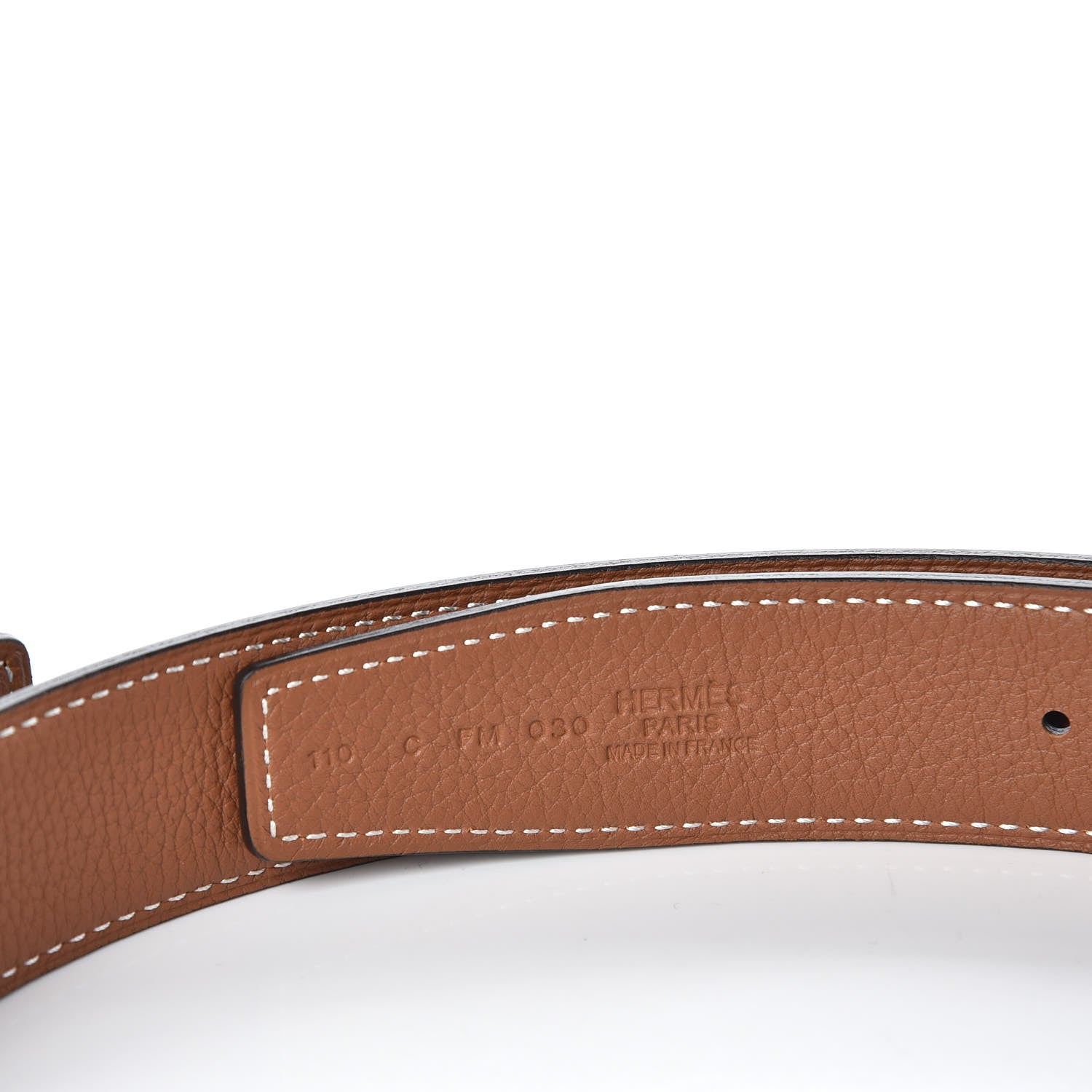 Hermes Box Togo 32mm H Belt 110 Black Gold 6 of 7