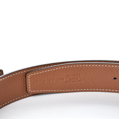 Hermes Box Togo 32mm H Belt 110 Black Gold 6 of 7