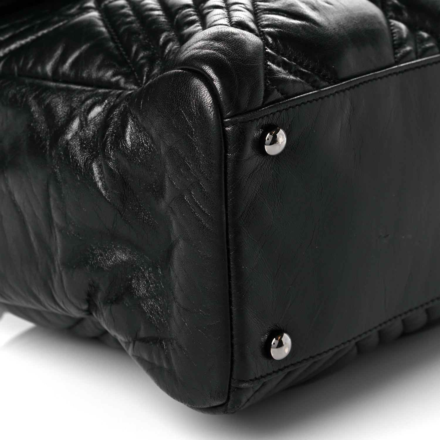Chanel Lambskin In and Out XL Maxi Flap Black 8 of 20