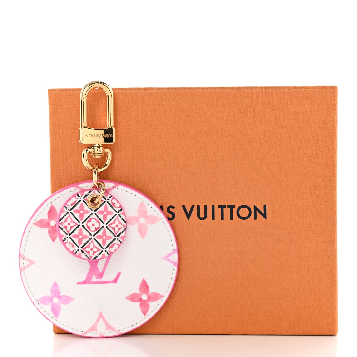 Louis Vuitton Monogram Giant By The Pool 2.0 Illustre Resort Bag Charm Key Holder Rose 5 of 5