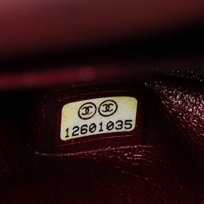 Chanel Patent Quilted Medium Double Flap Bordeaux 9 of 9