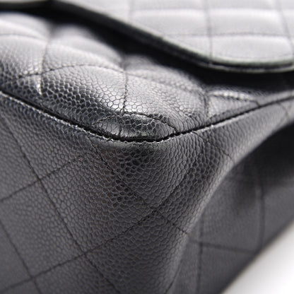 Chanel Caviar Quilted Jumbo Double Flap Black 12 of 17