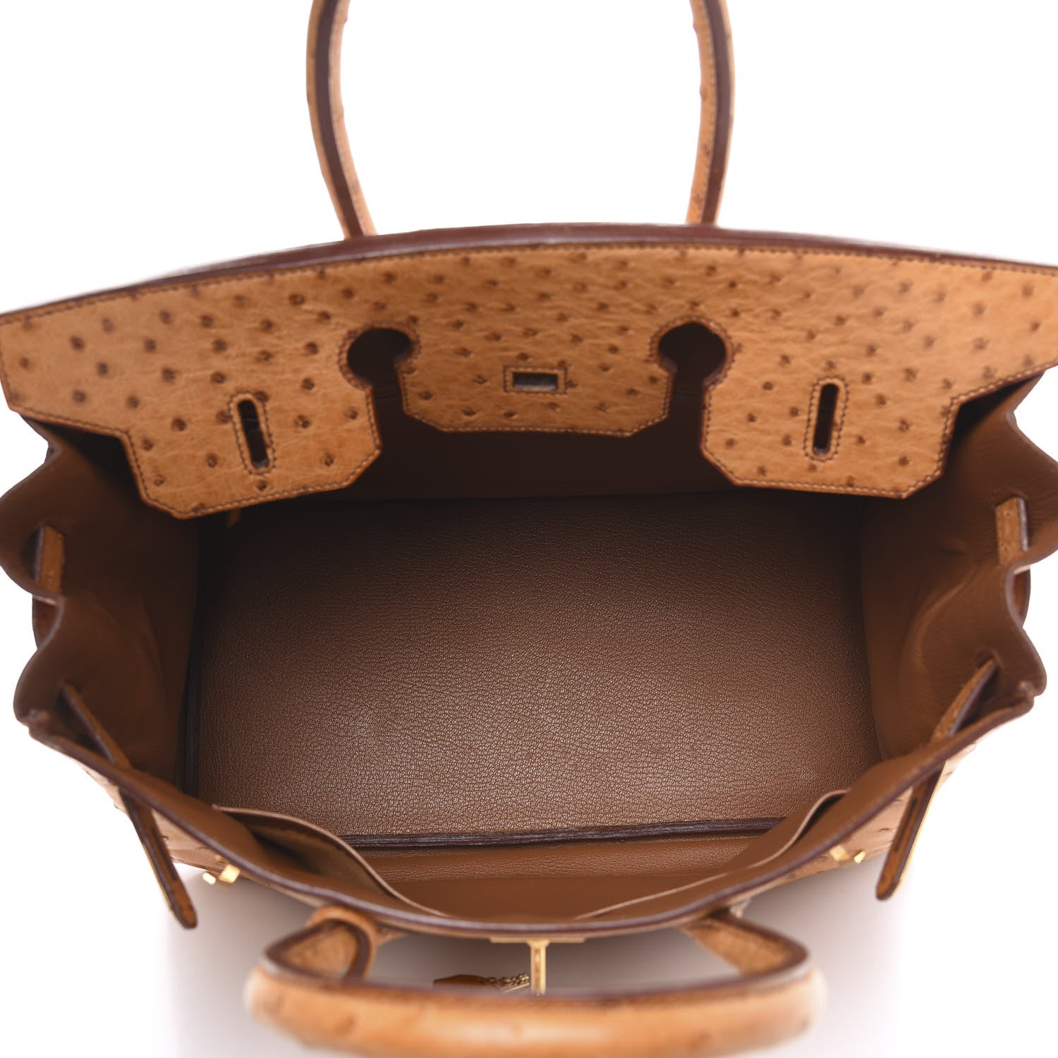 Hermes Ostrich Birkin 35 Gold 6 of 27