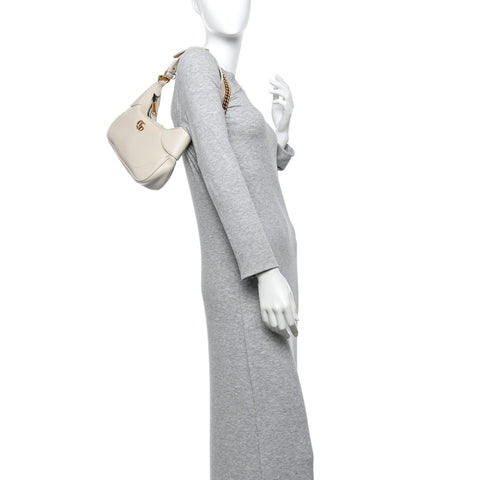 Goatskin Small Aphrodite Shoulder Bag Mystic White