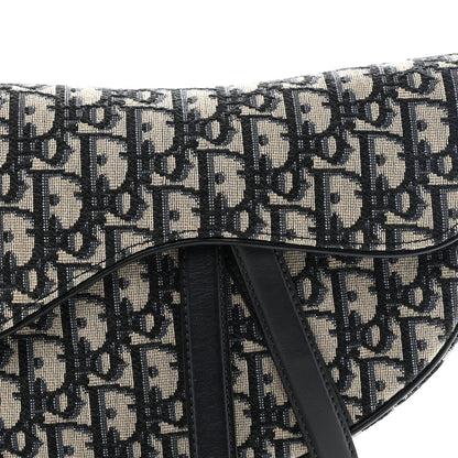 Christian Dior Oblique Saddle Bag Blue 8 of 10
