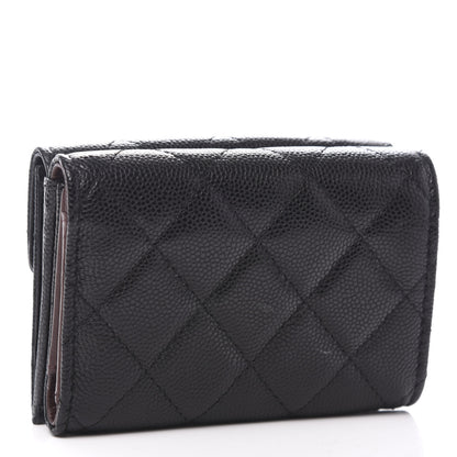 Chanel Caviar Quilted Double Flap Wallet Black 3 of 9