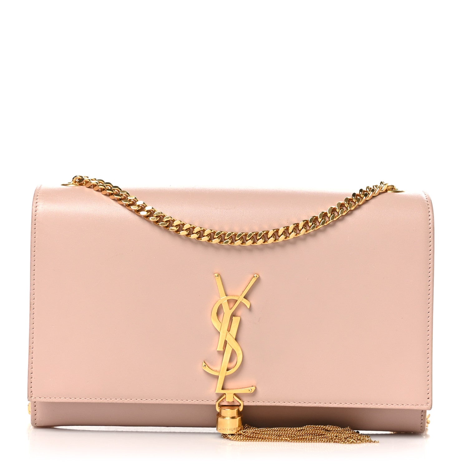 Saint Laurent Smooth Calfskin Medium Classic Monogram Kate Tassel Satchel Pink 1 of 11