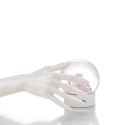 Chanel Glass N°5 Perfume Bottle Snow Globe Pink 2 of 6