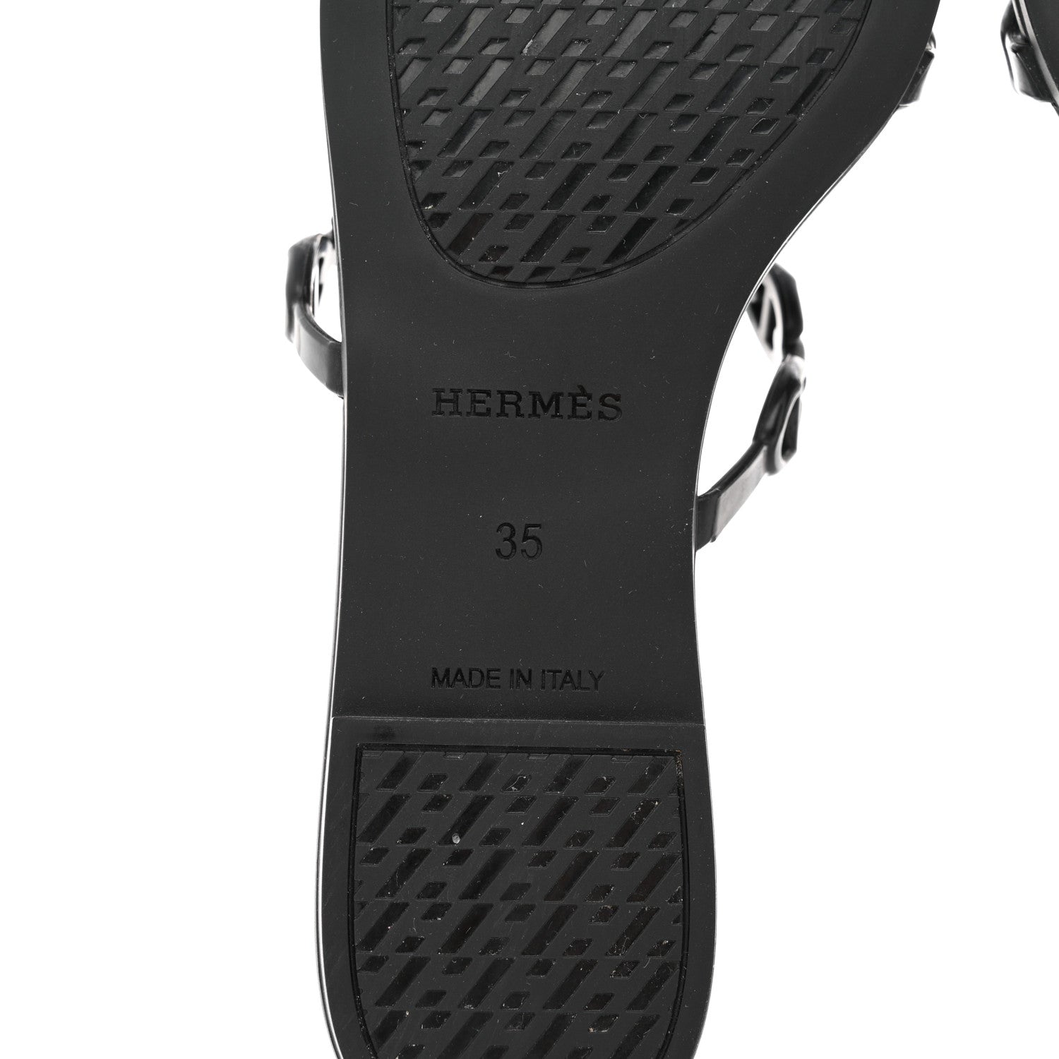 Hermes TPU Rivage Sandals 35 Black 8 of 9