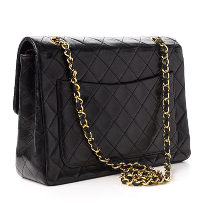 Chanel Lambskin Quilted Medium Double Flap Black 3 of 11