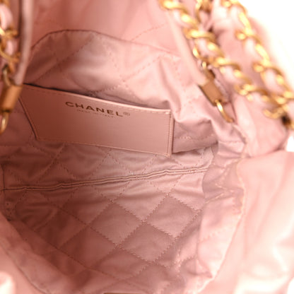 Chanel Shiny Calfskin Quilted Mini Chanel 22 Light Pink 5 of 11