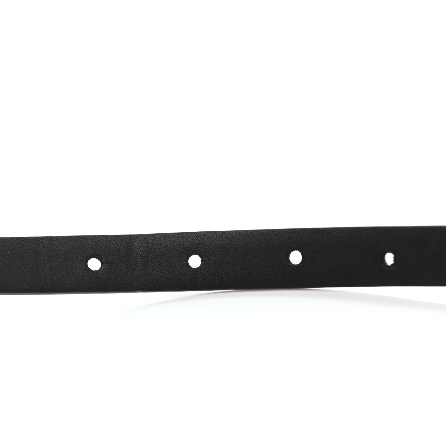 Chanel Calfskin Crystal Logo Belt 85 34 Black 4 of 9