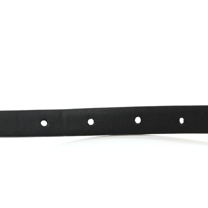 Chanel Calfskin Crystal Logo Belt 85 34 Black 4 of 9