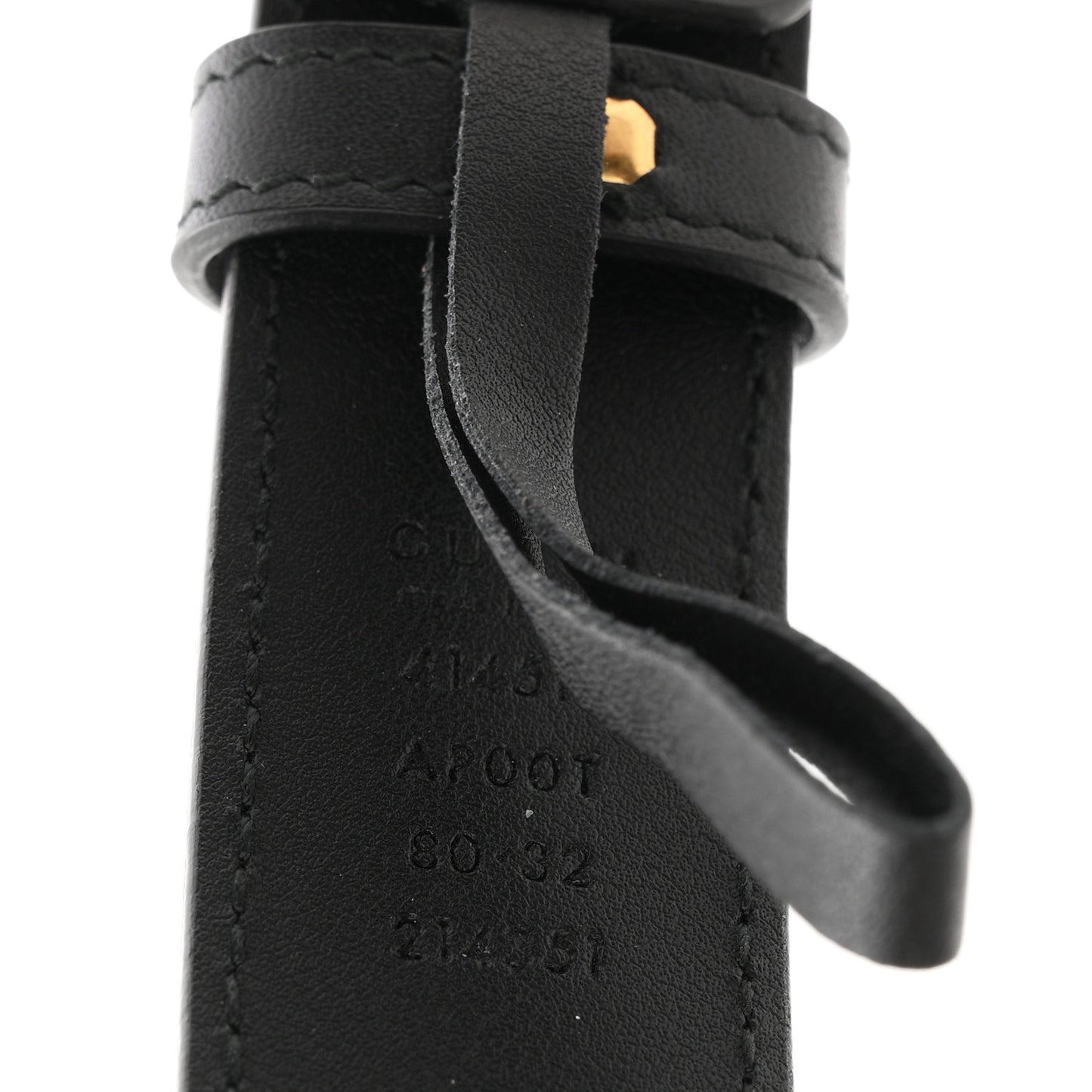 Calfskin Double G 30mm Belt 80 32 Black