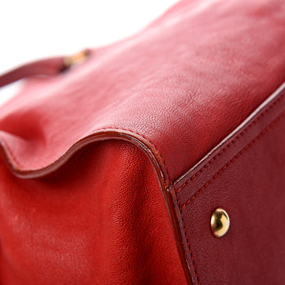 Saint Laurent Sheepskin Medium Cabas ChYc Red 9 of 12