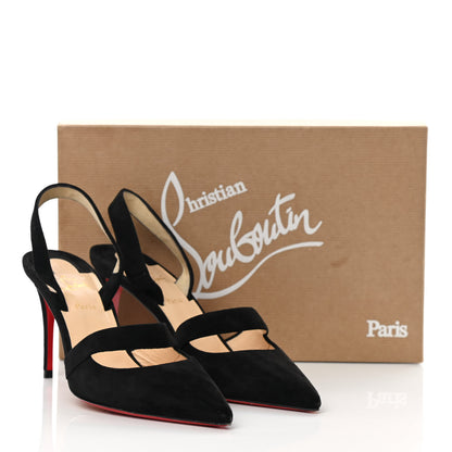 Christian Louboutin Veau Velour Actina 85 Pumps 37 Black 11 of 11