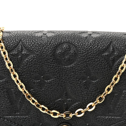 Louis Vuitton Empreinte Pochette Felicie Chain Wallet Black 8 of 10