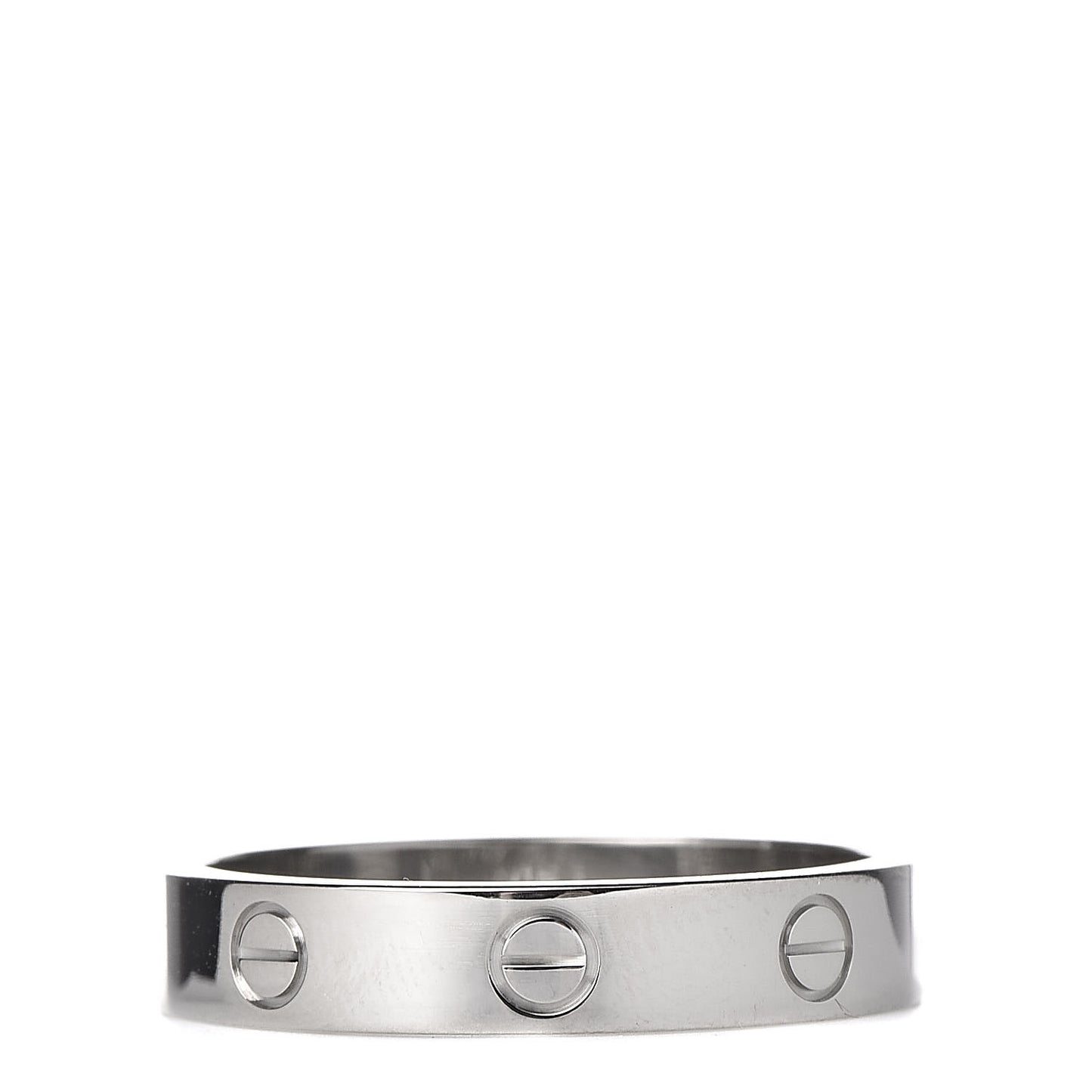 18K White Gold 3.5mm LOVE Wedding Band Ring 57 8
