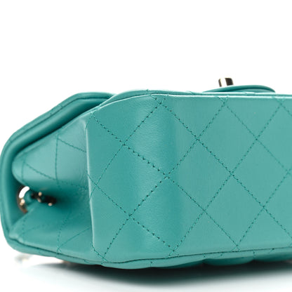 Chanel Lambskin Quilted Mini Square Flap Green 7 of 8