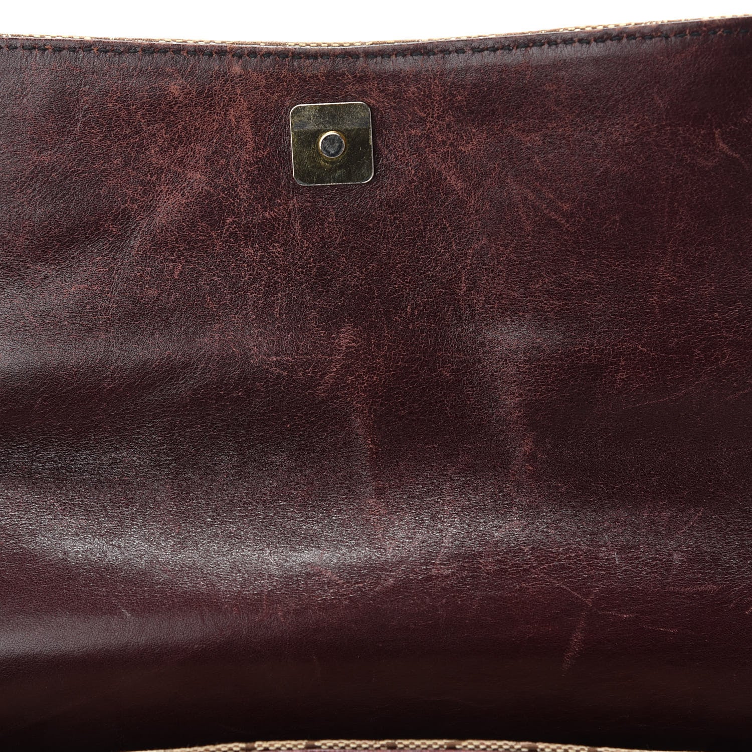 Gucci Monogram Studded Horsebit Clutch Bordeaux 10 of 12