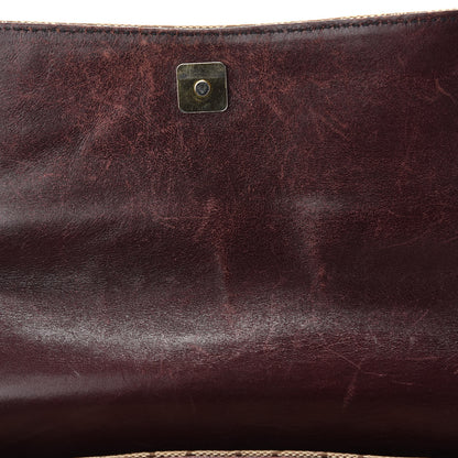 Gucci Monogram Studded Horsebit Clutch Bordeaux 10 of 12