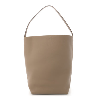 The Row Grained Calfskin Large N/S Park Tote Dark Taupe 1 of 10