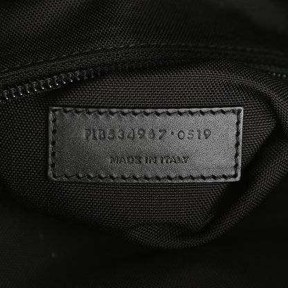 Saint Laurent Canvas Zebra Print City Backpack Yellow Black 8 of 11