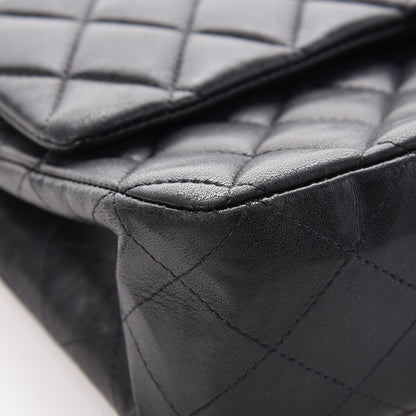 Chanel Lambskin Quilted Medium Double Flap Black 11 of 14