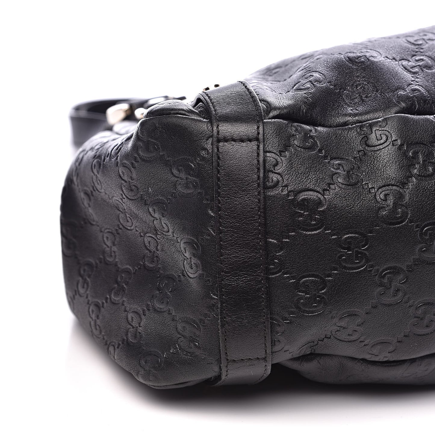 Guccissima Medium Abbey Shoulder Bag Black