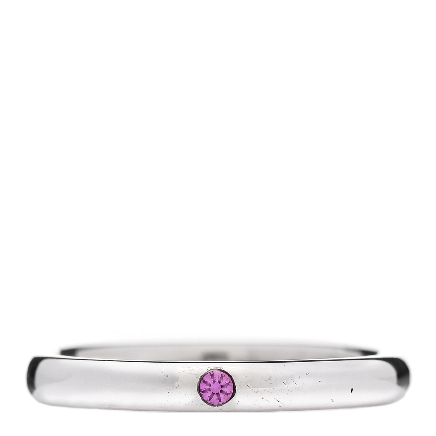 Sterling Silver Pink Sapphire Elsa Peretti Band Ring 53 6.25