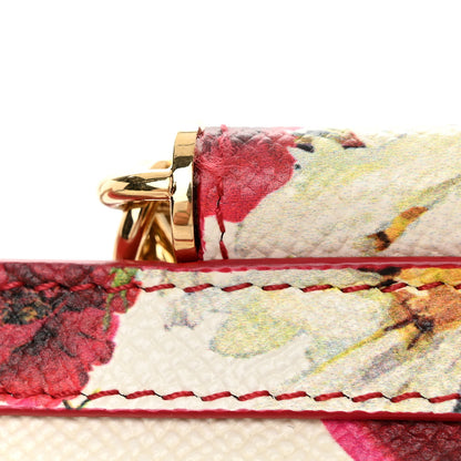 Dolce & Gabbana Dauphine Floral Print Small Miss Sicily Satchel White Multicolor 12 of 12