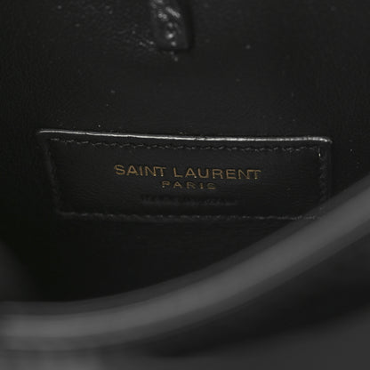 Saint Laurent Patent Calfskin Rendez-Vous Hobo Black 7 of 10