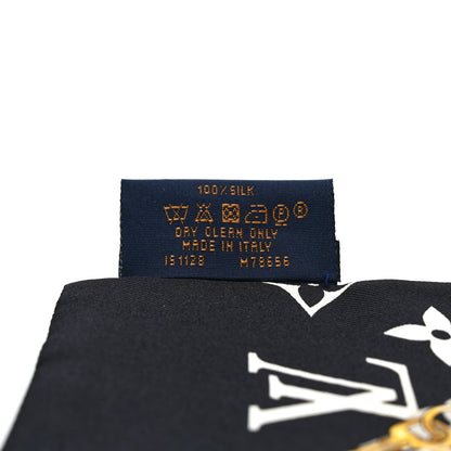 Louis Vuitton Silk Monogram Confidential Bandeau Black 4 of 5
