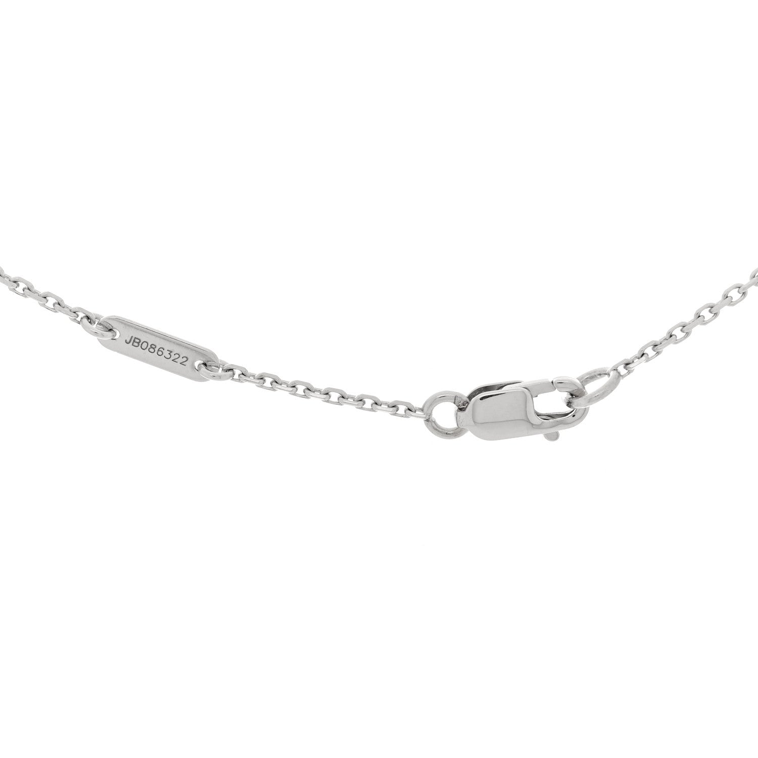 Van Cleef & Arpels 18K White Gold Turquoise Sweet Alhambra Butterfly Pendant Necklace 4 of 4