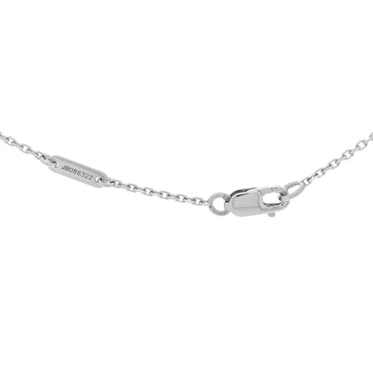 Van Cleef & Arpels 18K White Gold Turquoise Sweet Alhambra Butterfly Pendant Necklace 4 of 4