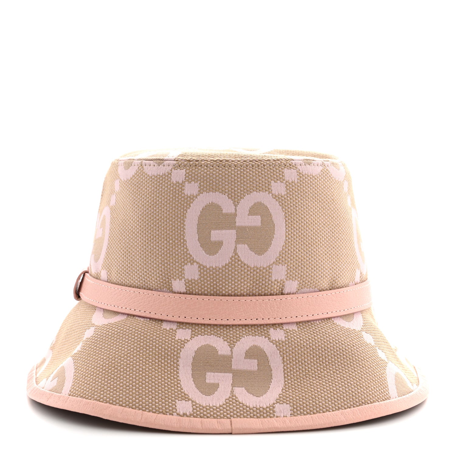 Gucci Monogram Jumbo GG Mosteria Bucket Hat S Beige Perfect Pink 4 of 8