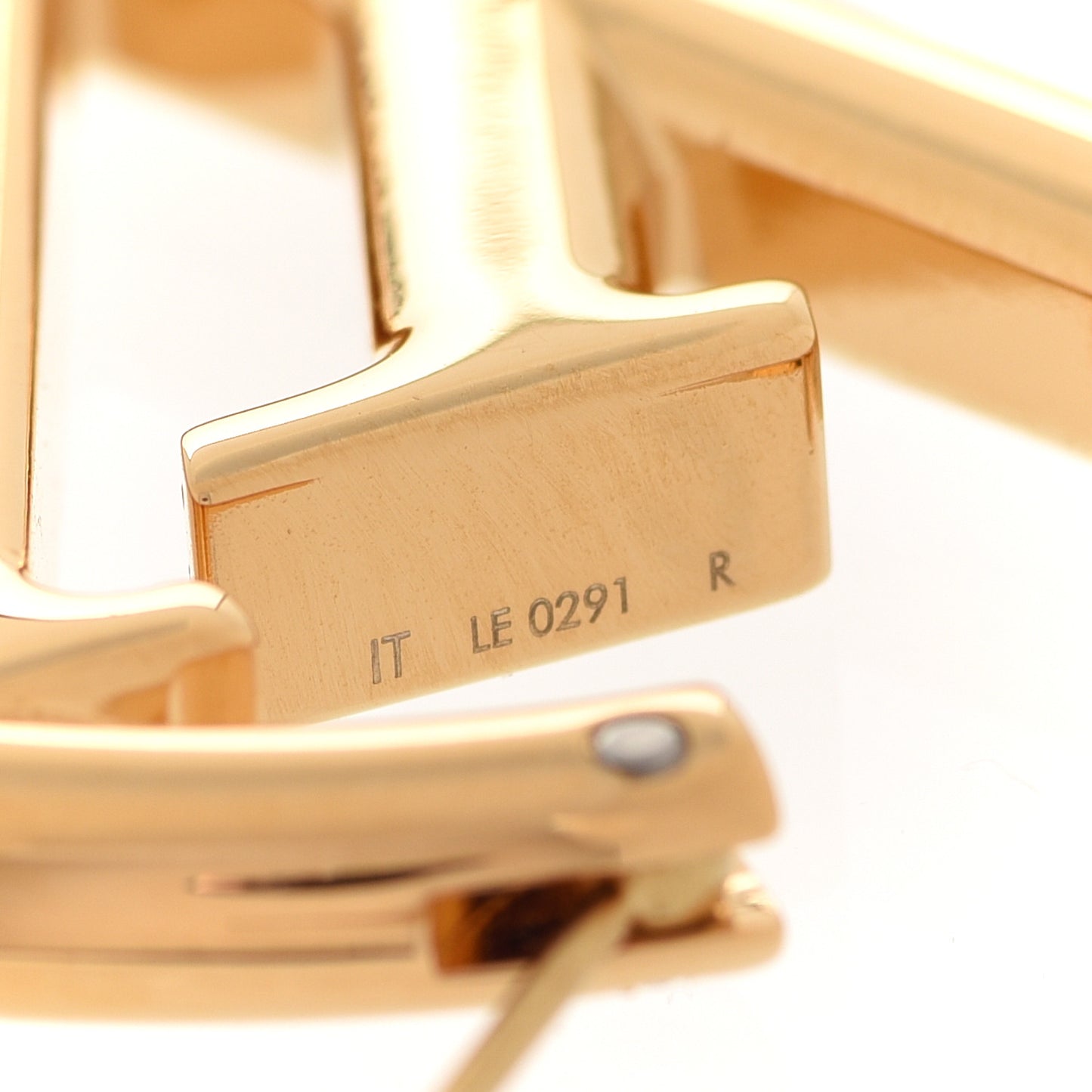 Metal Louise Hoop Earrings Gold